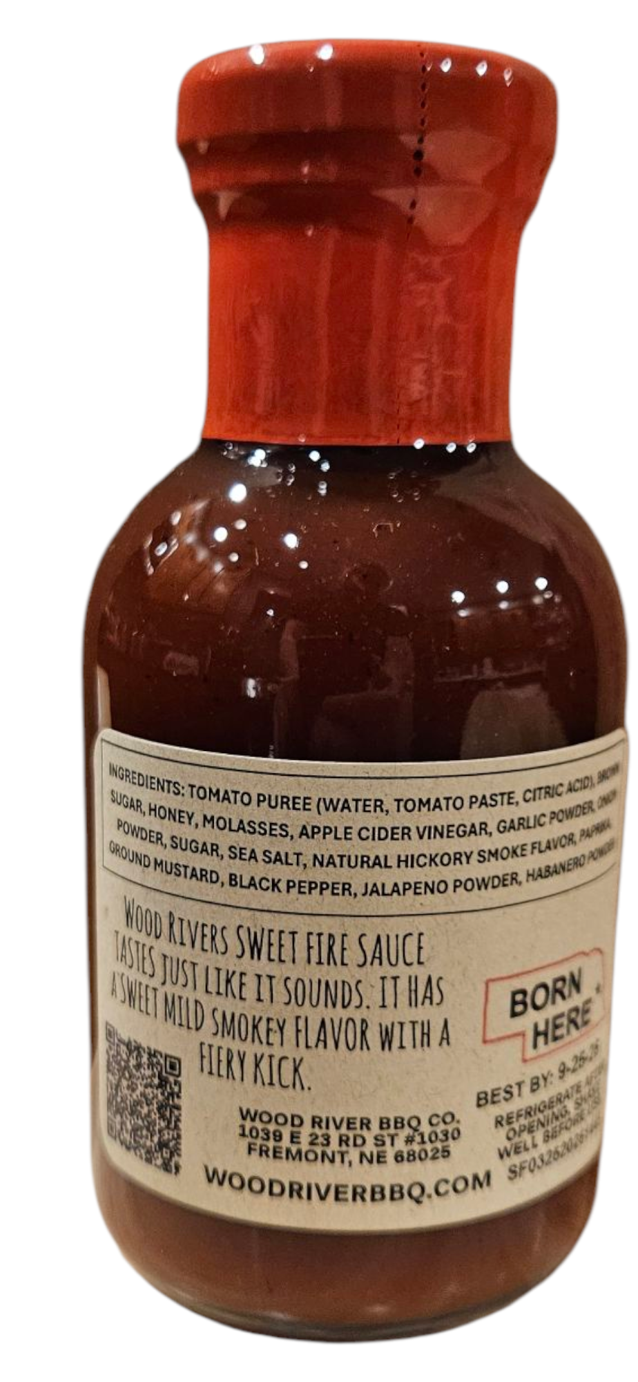 Wood River 8 fl oz Sweet Fire BBQ Sauce
